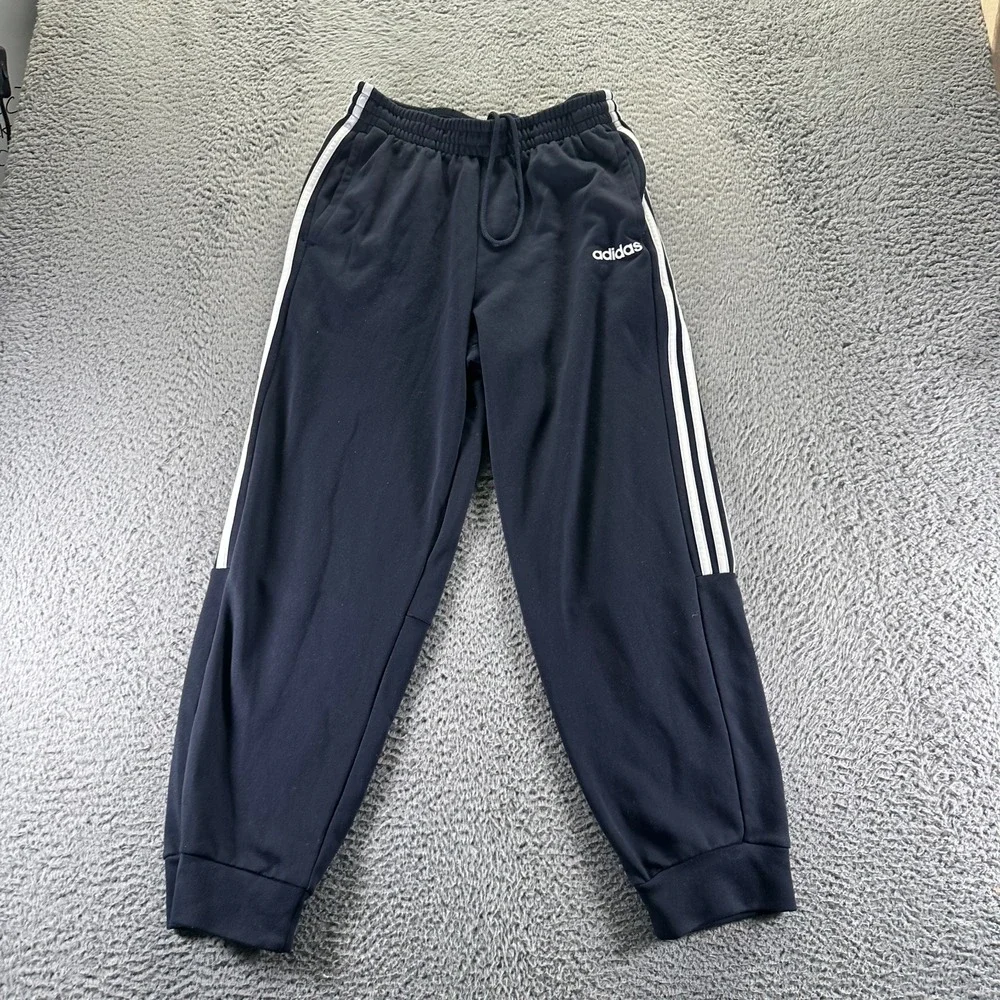 Adidas Climalite Pant Mens M Blue Sweatpant Tapered Leg Activewear Performance
